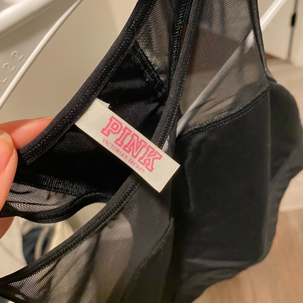 VS PINK - black mesh sports bra - Picture 4 of 5